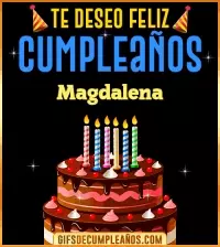 GIF Te deseo Feliz Cumpleaños Magdalena